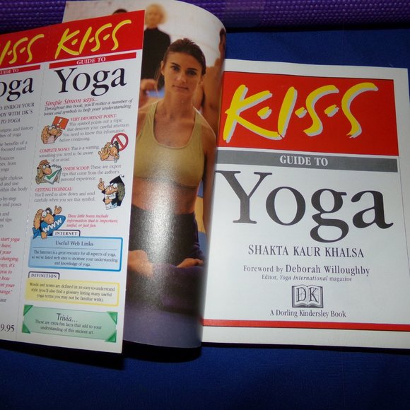 COPY - DK Keep It Simple Series (KISS) Yoga Book & New Purple 5 mm Yoga Mat - Picture 10 of 16